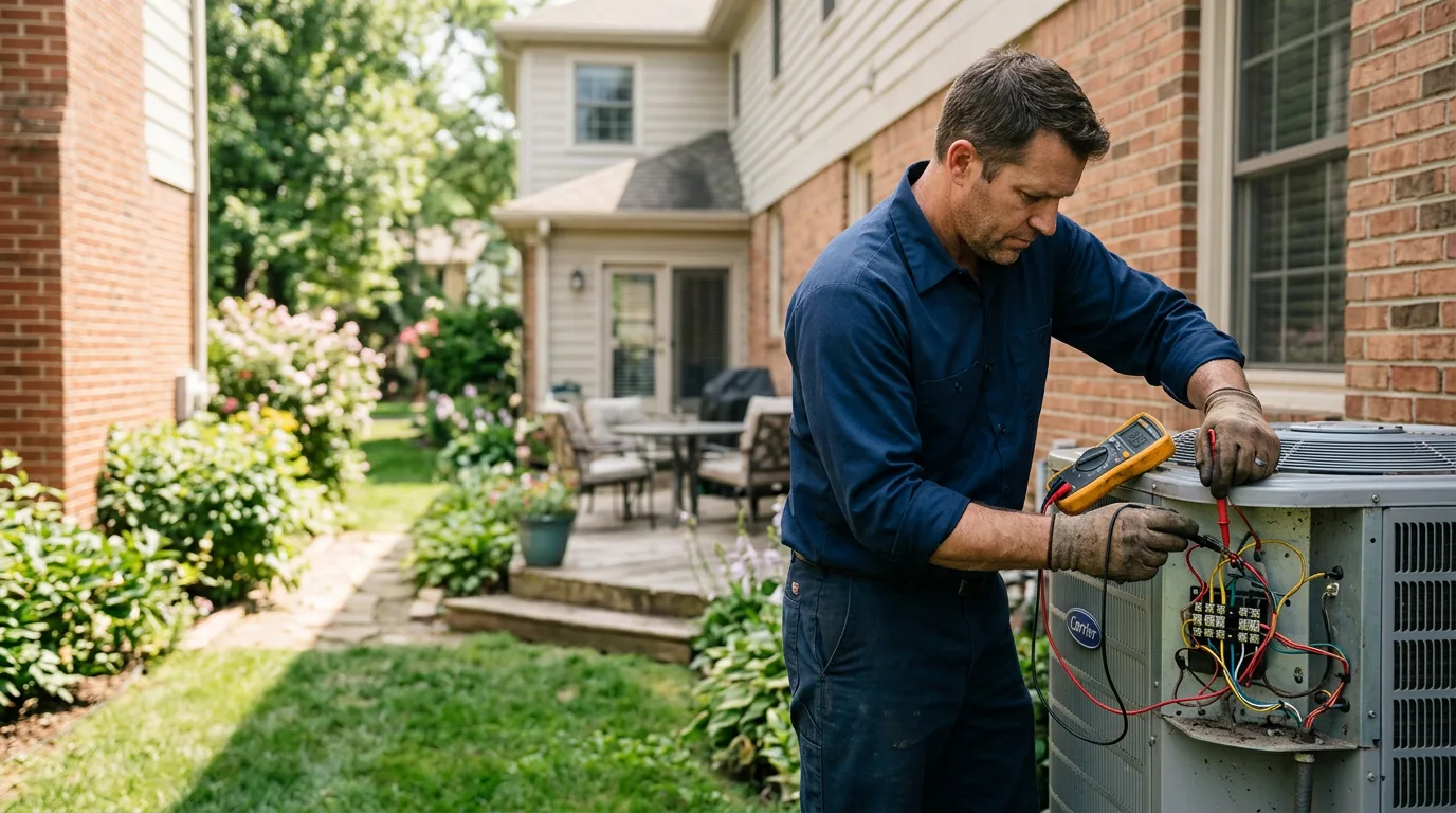 HVAC technician working near Menlo Park, CA